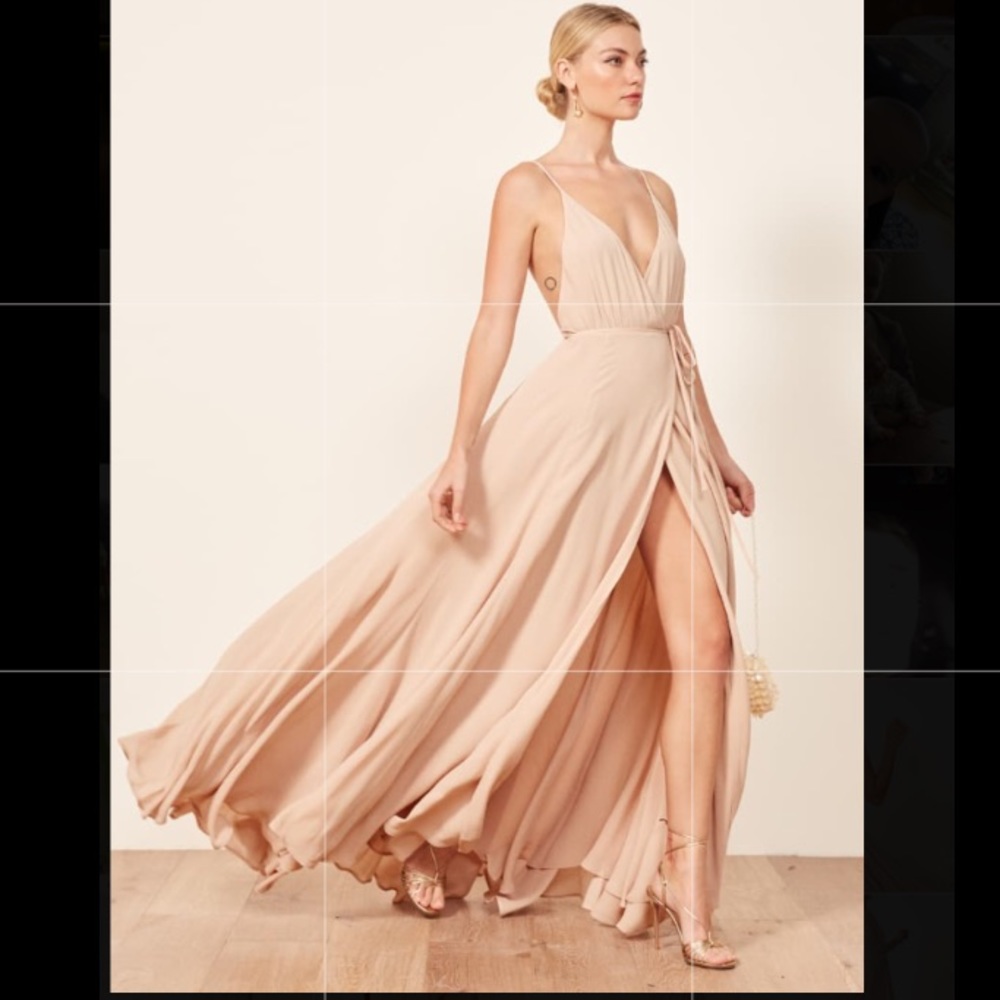 Reformation Callalily Dress - nude size 4!